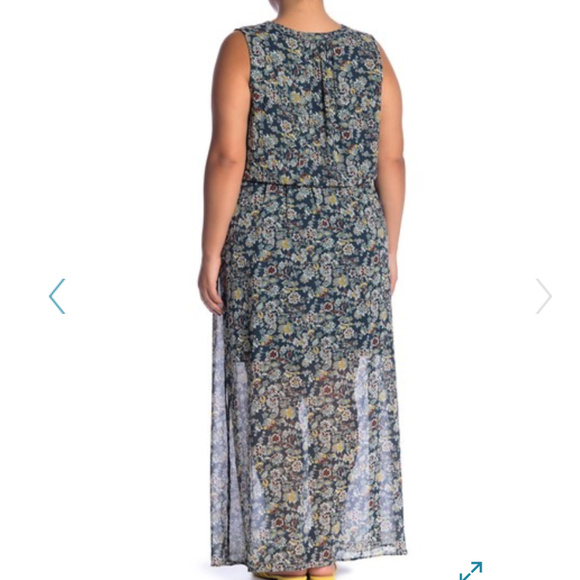 DR2 by Daniel Rainn Sleeveless Teal Maxi Dress - Picture 2 of 8